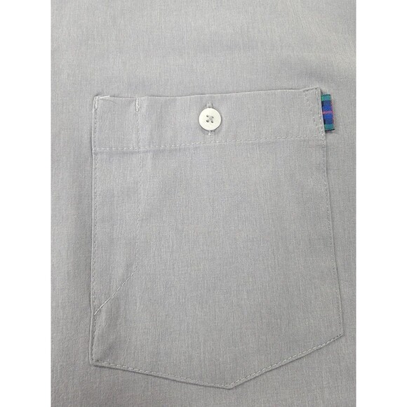 William Murray Shirt Mens 2XL Gray Short Sleeve Button Front Golf Stretch Tech - Picture 5 of 13